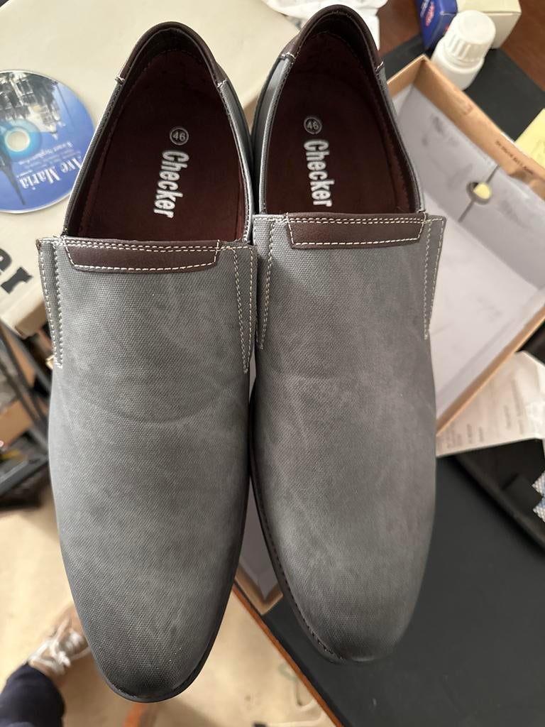 Checker heren schoenen maat 46, Ophalen of Verzenden, Zo goed als nieuw, Overige kleuren, Loafers