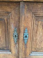 Stoer landelijk Frans kastje commode met zwart marmer, Ophalen