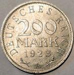 Zeldzame Duitse 200 Mark 1923, Postzegels en Munten, Munten | Europa | Niet-Euromunten, Ophalen of Verzenden, Duitsland, Losse munt