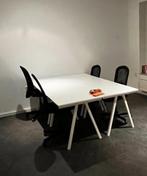 4 witte IKEA bureau's, Ophalen, Gebruikt, Bureau