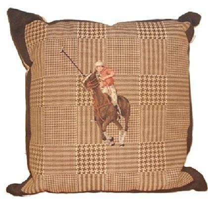 Polo kussen en kleed gobelin nieuw, Huis en Inrichting, Woonaccessoires | Kussens, Nieuw, Vierkant, Verzenden