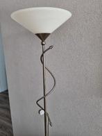 Mooie Staande Schemerlamp met bijpassende spiegel, Huis en Inrichting, Ophalen, Gebruikt, Glas, Modern
