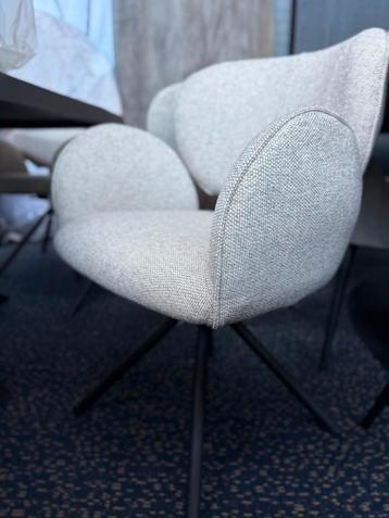 Eetkamerstoel Taupe  Rosalin | Eleonora set van 4