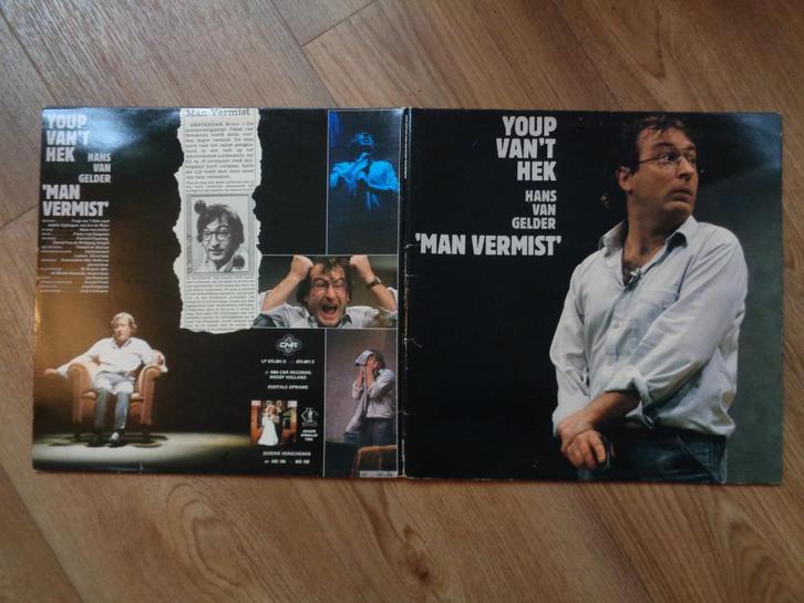 2x LP Youp van 't Hek Hans van Gelder Man Vermist Dubbel LP, Cd's en Dvd's, Vinyl | Nederlandstalig, Zo goed als nieuw, Overige genres