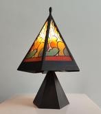 Art Deco Amsterdamse School Lamp brand geschilderd, Antiek en Kunst, Antiek | Lampen, Ophalen of Verzenden