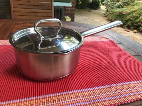 t.k.Greenpan RVS steelpan+deksel 16cm INDUCTIE, Huis en Inrichting, Keuken | Potten en Pannen, Nieuw, Rvs, Ophalen