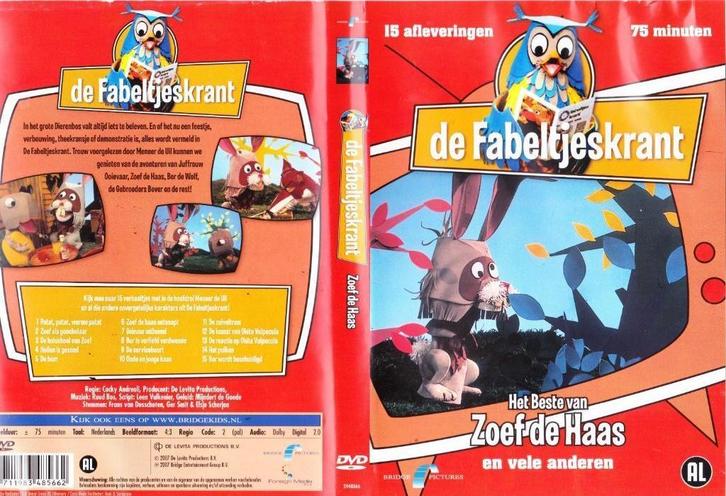 DVD De Fabeltjeskrant - Zoef De Haas, Cd's en Dvd's, Dvd's | Kinderen en Jeugd, Zo goed als nieuw, Tv fictie, Poppen, Alle leeftijden
