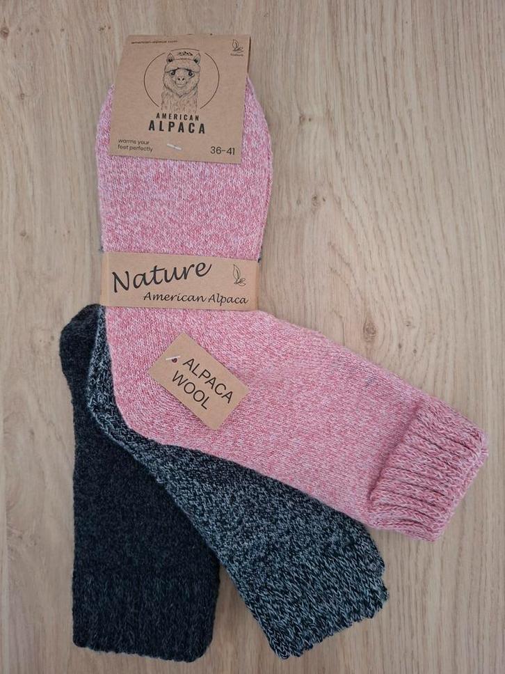 3 Paar Dikke Alpaca Wollen Sokken Maat 36-41., Kleding | Dames, Sokken en Kousen, Nieuw, Sokken en Kniesokken, Overige maten, Overige kleuren