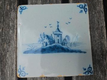 Delftsblauwe landschaptegel beschikbaar voor biedingen