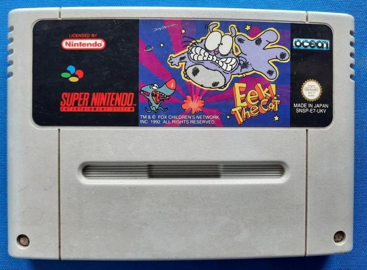 Eek the Cat, Spelcomputers en Games, Games | Nintendo Super NES, Gebruikt, Avontuur en Actie, 1 speler, Vanaf 3 jaar, Ophalen of Verzenden