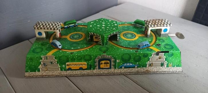 Vintage: Opwindbare autobaan set – Abtotpacca, Antiek en Kunst, Antiek | Speelgoed, Ophalen of Verzenden