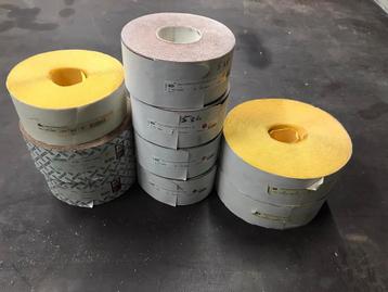 rollen schuurpapier 25 en 50 meter  k40 k60 k80  prof. beschikbaar voor biedingen