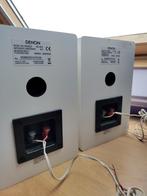 Denon bookshelf speakers wit uit ceol n10 set, Zo goed als nieuw, 60 tot 120 watt, Front, Rear of Stereo speakers, Ophalen