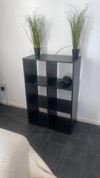 Ikea Kast - Zwart, Met plank(en), Kunststof, 100 tot 150 cm, Zo goed als nieuw