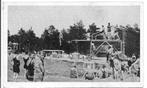 Apeldoorn Bosbad  Diepe Bassin., Verzamelen, Ansichtkaarten | Nederland, Ophalen of Verzenden, 1940 tot 1960, Gelopen, Gelderland