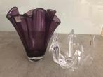 antiek glas= gesigneerde vazen, Antiek en Kunst, Ophalen of Verzenden