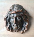 Bronzen Jezus Christus Hoofd, Antiek en Kunst, Antiek | Religie, Ophalen of Verzenden