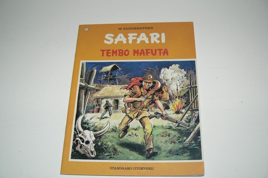 Safari deel 21: Tembo Mafuta 1973 Studio Vandersteen, Eén stripboek, Ophalen of Verzenden, Zo goed als nieuw, Studio Vandersteen