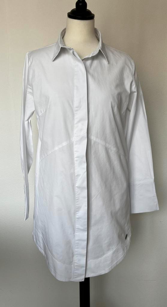Ambika wit katoenen overhemdblouse maat L, Kleding | Dames, Blouses en Tunieken, Zo goed als nieuw, Maat 42/44 (L), Wit, Ophalen of Verzenden