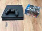 Playstation 4 slim 500GB met 6 spellen, Ophalen, Zo goed als nieuw, Met 1 controller, Slim
