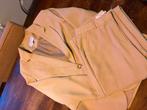 Costes Damespak Lichtbruin Beige - Blazer M, Broek S, Ophalen of Verzenden, Zo goed als nieuw, Maat 38/40 (M), Beige