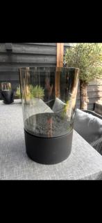 Zeer grote zwarte windlicht, Huis en Inrichting, Ophalen, 50 tot 75 cm, Zwart, Zo goed als nieuw
