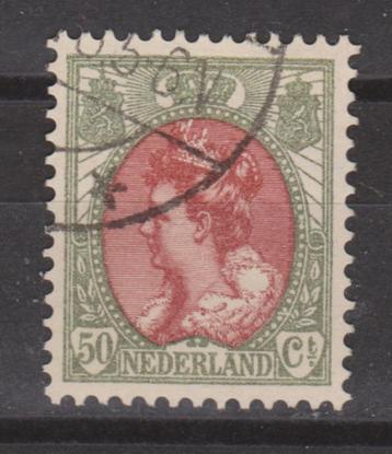 Nederland 74 gebruikt Wilhelmina 1899 ; Nederland 10% CW beschikbaar voor biedingen