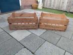 3 houten kisten, Huis en Inrichting, Woonaccessoires | Kisten, Ophalen, 50 tot 100 cm, Minder dan 50 cm, Minder dan 50 cm
