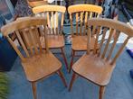 Houten stoelen., Huis en Inrichting, Stoelen, Ophalen, Zo goed als nieuw, Bruin, Hout