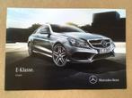 Autofolder/brochure  Mercedes Benz  E - Klasse  Coupe   2013, Nieuw, Ophalen of Verzenden, Mercedes