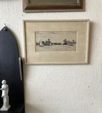 Johan Hemkes Ets Grouw Friesland, Antiek en Kunst, Kunst | Etsen en Gravures, Verzenden