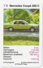 Kw3027 autokaartje 7d mercedes coupe 280 c, Verzamelen, Automerken, Motoren en Formule 1, Ophalen of Verzenden, Zo goed als nieuw
