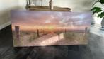 Prachtige strandafbeelding op canvas, 125 cm of meer, Ophalen of Verzenden, Zo goed als nieuw, Schilderij