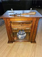 Antieke Eikenhouten Rokers Kabinet, Antiek en Kunst, Antiek | Meubels | Kasten, Ophalen of Verzenden