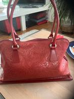 Nieuwe retro dokterstas, tomaatrood leer!, Verzenden, Zo goed als nieuw, Bruin, Handtas