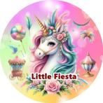 LF3971 ouwel eenhoorn 20x4,7cm eetbare cupcake rondjes vers, Ophalen of Verzenden, Nieuw, Cupcakes, Versiering