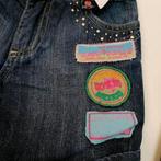 Muy Malo denim shorts blauw + applicaties mt 116 nr 38531, Broek, Meisje, ., Ophalen of Verzenden