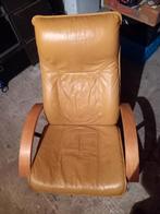 Leuke stoel fauteuil, Huis en Inrichting, Stoelen, Ophalen, Gebruikt, Overige kleuren, Leer