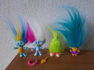 Trolls Wild Hair Pack Set 4 stuks met accessoires beschikbaar voor biedingen