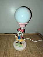 Retro design tafellamp Minnie Mouse.Walt Disney., Minder dan 50 cm, Gebruikt, Ophalen of Verzenden, Glas