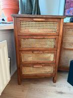 Xenos Bandung ladekast – 4 lades – bruin, Ophalen, 50 tot 100 cm, Zo goed als nieuw, 3 of 4 laden