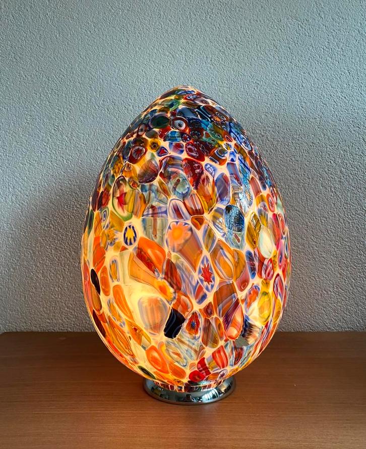 Murano glazen tafellamp 44cm, Huis en Inrichting, Lampen | Tafellampen, Zo goed als nieuw, Minder dan 50 cm, Glas, Ophalen of Verzenden