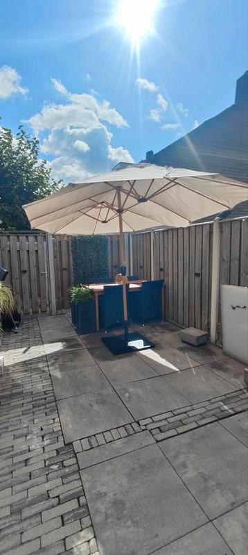 Parasols 2x 1 nieuw en 1 gebruikt beschikbaar voor biedingen