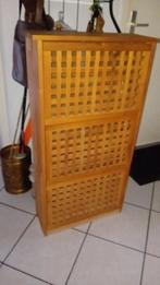 Schoenenkast teakhout, Ophalen, Zo goed als nieuw, 25 tot 50 cm, 100 tot 150 cm