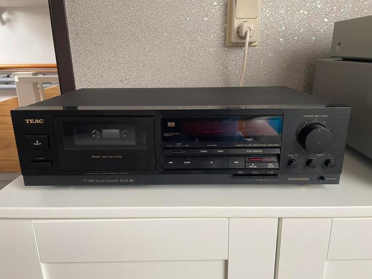 Teac V-680 Cassette deck, Audio, Tv en Foto, Cassettedecks, Enkel, Overige merken, Ophalen of Verzenden