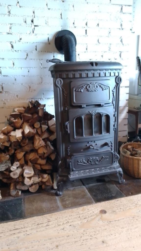 Houtkachel gietijzer - Ruilen voor wat brandhout, Huis en Inrichting, Kachels, Gebruikt, Houtkachel, Hout, Ophalen