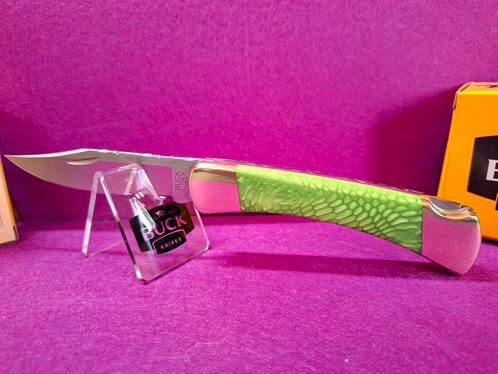 Buck knife mes 110 Custom "Juma Green Mamba", Caravans en Kamperen, Kampeergereedschap, Nieuw, Ophalen of Verzenden