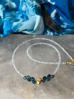 Topaas London blue maansteen geluk zeldzaam uniek, Blauw, Nieuw, Ophalen of Verzenden, Met edelsteen