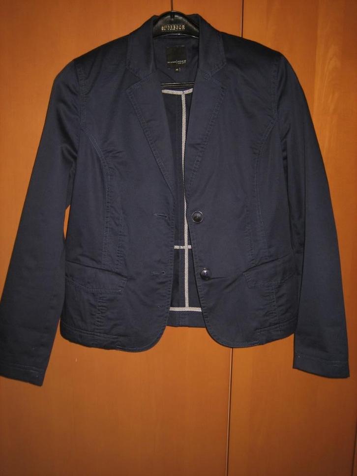 Zeer mooi blauw katoenen colbertjasje MARK A'DAM 40 snazzeys, Kleding | Dames, Jasjes, Kostuums en Pakken, Nieuw, Jasje, Maat 38/40 (M)