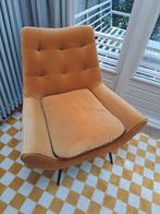 Dutch Bone fauteuil - Okergeel Suède, Huis en Inrichting, Ophalen, 75 tot 100 cm, 50 tot 75 cm